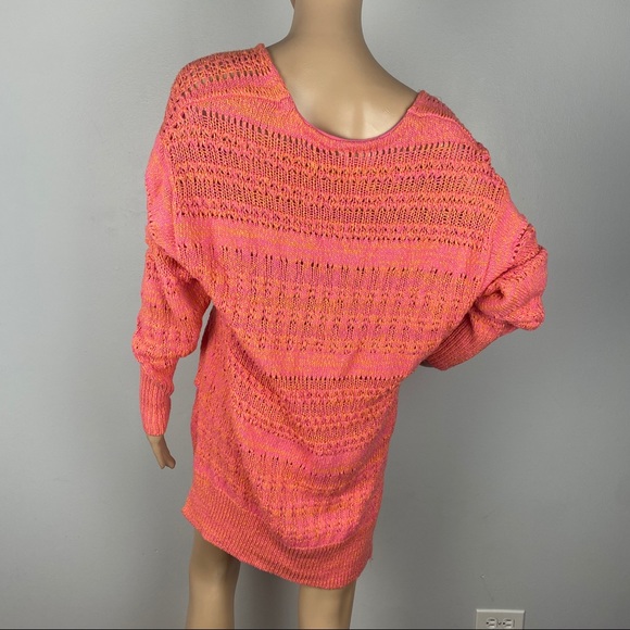 NEW FREE PEOPLE OPEN STITCH KNIT V-NECK SWEATER - Picture 8 of 8